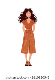 modern femininity on clean background