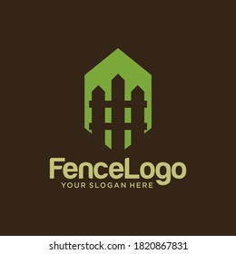 Modern Fence Logo Design Vektor-Vorlage