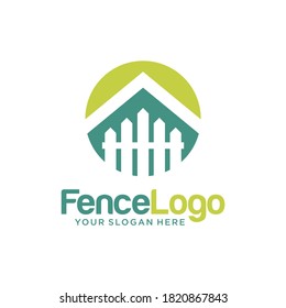 Modern Fence logo design Vector template