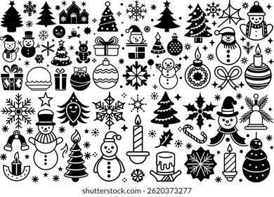 Modern Festive Christmas Artwork Design