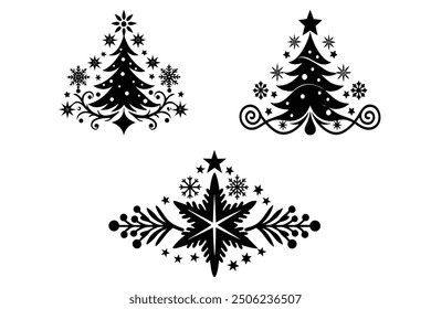 A modern and festive Merry Christmas decorative background design vector, perfect for holiday greetings, seasonal decor, and digital artwork. Ideal for creating stylish Christmas-themed projects.