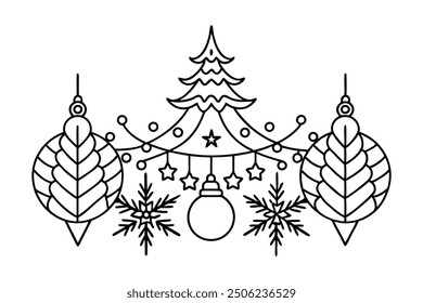 A modern and festive Merry Christmas decorative background design vector, perfect for holiday greetings, seasonal decor, and digital artwork. Ideal for creating stylish Christmas-themed projects.