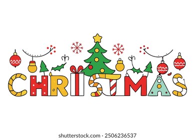 A modern and festive Merry Christmas decorative background design vector, perfect for holiday greetings, seasonal decor, and digital artwork. Ideal for creating stylish Christmas-themed projects.