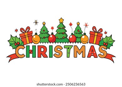 A modern and festive Merry Christmas decorative background design vector, perfect for holiday greetings, seasonal decor, and digital artwork. Ideal for creating stylish Christmas-themed projects.