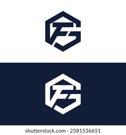 Modern FG or GF shield logo.