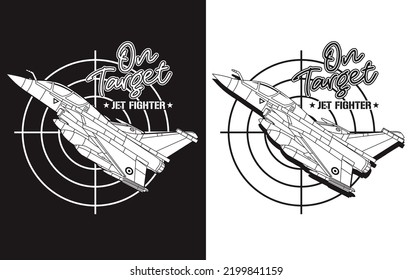  modern fighter jet  vector illustration
