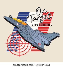  modern fighter jet  vector illustration