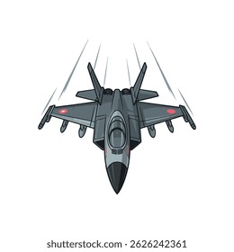 Moderne straaljager vector illustratie