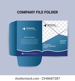 Modern File Folder Design, Business File Folder.