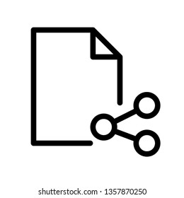 Modern file share icon