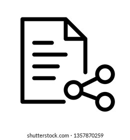 Modern file share icon