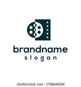 modern film logo design vector