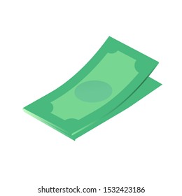 Modern finance dollar isometric illustration