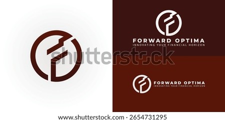 Modern financial advisory logo featuring stylized FO initials within a circle, symbolizing trust, growth, and clarity. Ideal for Forward Optima or Fidelity Origin.