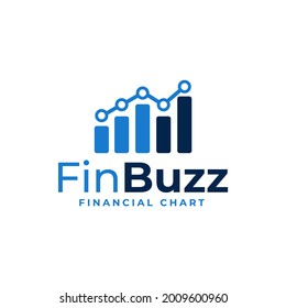 modern financial chart financial icon logo vector logo design