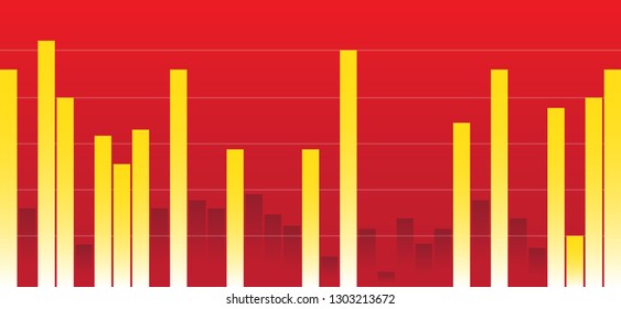 Modern Financial Chart Vector Eps.10