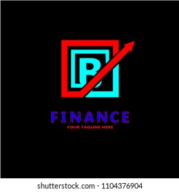 Modern Financial logo, creative vector logo for business finance, office financial , progress, arrows, profit, elements, illustration -vector