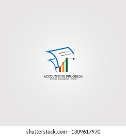 Modern Financial logo, creative vector logo for business, office financial icon , progress, arrows, profit, emblem,illustration element