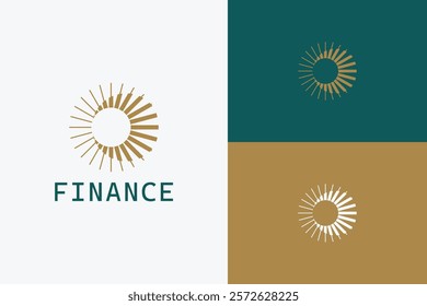 Modern Financial Logo Design Representing Growth and Success in Business