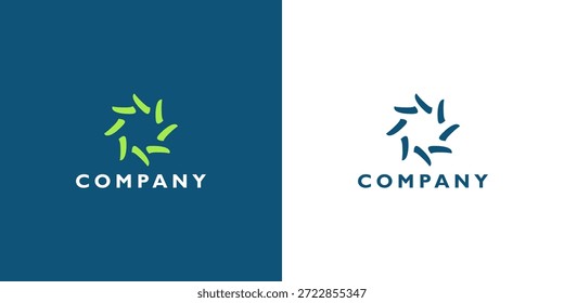 Vector moderno del logotipo financiero.  Plantilla de Logo de Inversión de Capital.