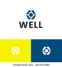 Modern fintech logo design concept. Data logomark illustration. Can representing tech, security, blockchain, program, ai, system.