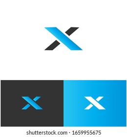 X Logo Design-Konzept, kann für Technik, Sport oder Spiele. Vektorillustration für das Unternehmensgeschäft. Trendy Eps10