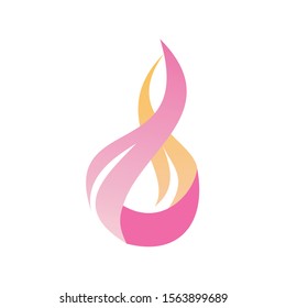 Modern Fire Flame Logo design vector template