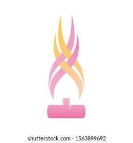 Modern Fire Flame Logo design vector template