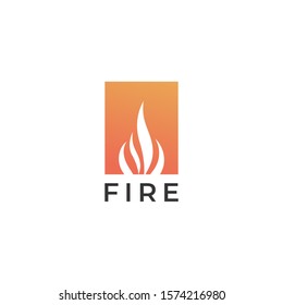 modern fire flame logo design vector icon template, energy logo concept