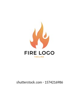 modern fire flame logo design vector icon template, energy logo concept