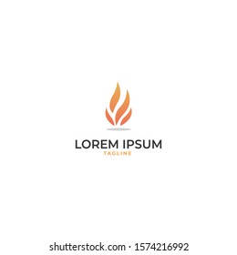 modern fire flame logo design vector icon template, energy logo concept