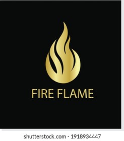 Modern fire flame logo design