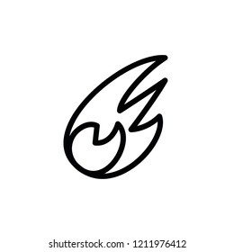 Modern fire icon