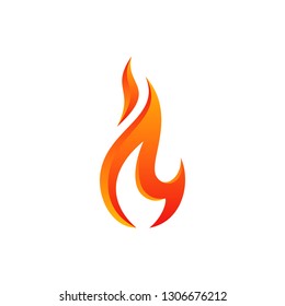 
modern fire logo