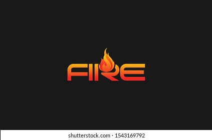 Modern Fire Logo Design Vector Template Stock Vector (Royalty Free ...