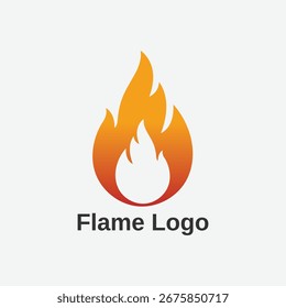 Diseño moderno del logotipo del fuego, símbolo de la llama del Vector, silueta ardiente caliente del fuego, icono creativo para la identidad empresarial