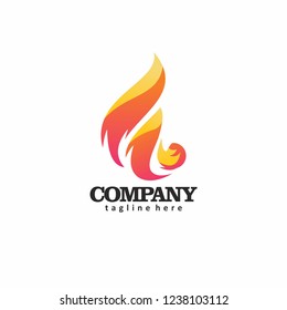 modern fire logo , icon fire design
