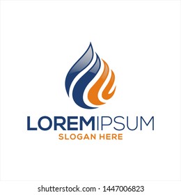 Modern fire logo or icon design. Vector illustration