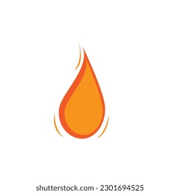 
Modern fire logo or icon design. Vector illustration