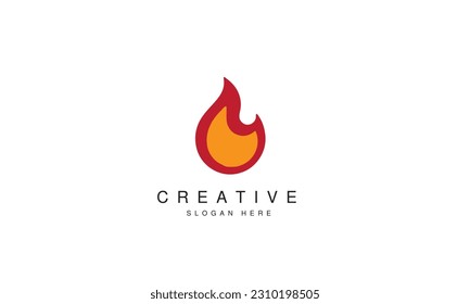 Modern Fire logo icon design, Fire Vector illustration