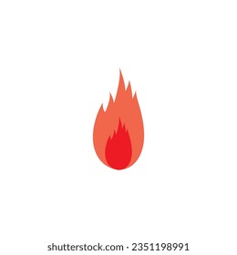 Modern fire logo or icon design. Vector illustration.
