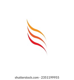 Logo de fuego moderno o diseño de iconos. Ilustración vectorial.