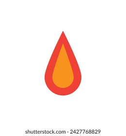 

Modern fire logo or icon design. Vector illustration