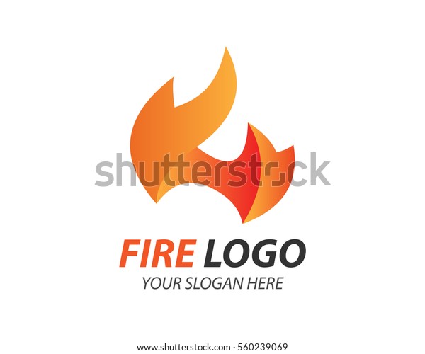 Modern Fire Logo\
Template
