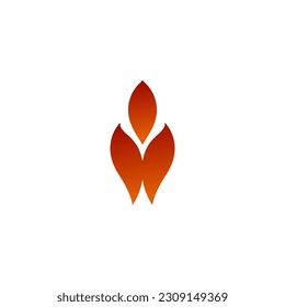 Modern Fire Shape Logo Vector Design. Abstract fire logo design. Creative fire logo type.