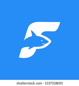 modern fish logo concept design