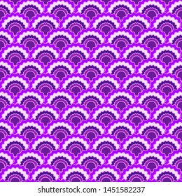 Modern fish scales squama background, vector seamless fabric pattern, tiled textile print. Classic japanese squama scales seamless arc tiles graphics. Fabric print pattern.