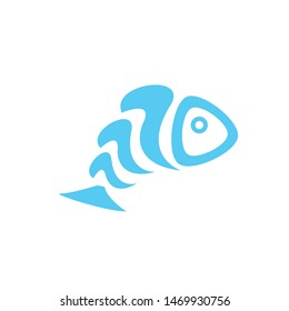 modern fish vector logo design