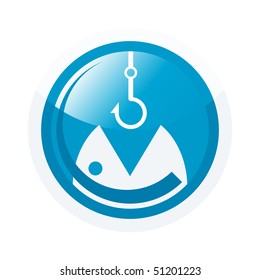modern fishing sign