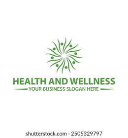 Modern fitness, spa, health ,wellness, fitness, gym, yoga, counseling, therapy, healthcare, mental health, logo design